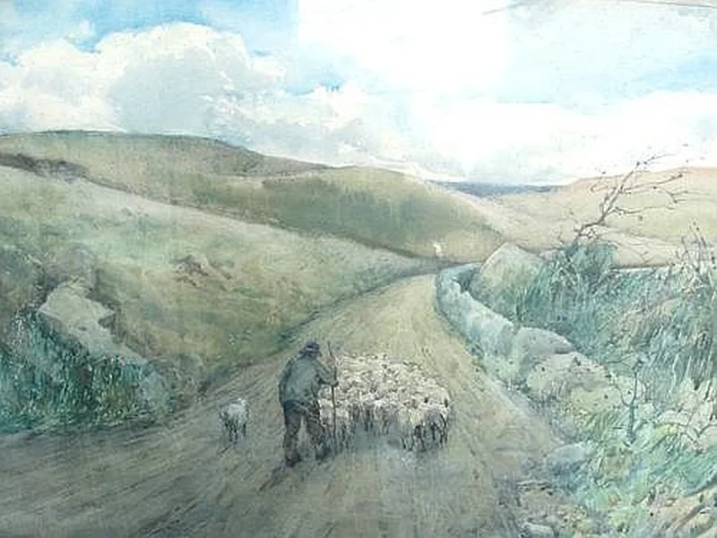 1872-Giffard Hocart Lenfestey - Pastore e gregge